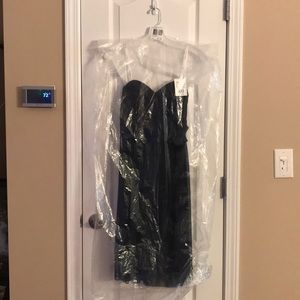 David’s Bridal one shoulder lace bridesmaid dress